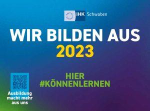 IHK Bild mit QR Code -Wir Bilden aus 2023, #könnenlernen