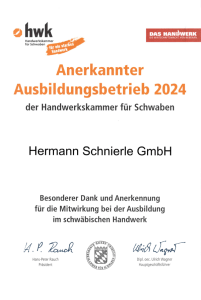 HWK - Ausbildungsbetrieb 2024